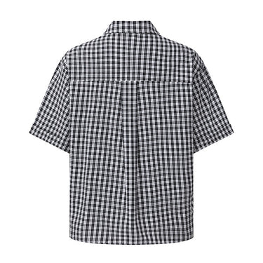 Short Sleeve Shirt for Men Casual Couple's Blouse Jacket