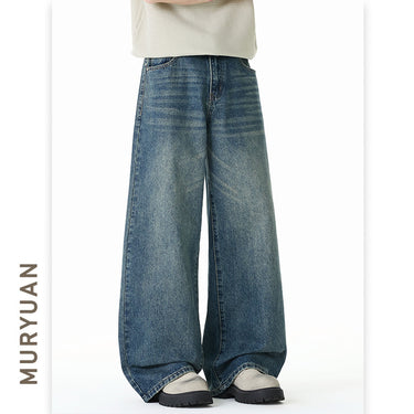 Pants Men Loose Straight Leg Commuter