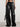 Solid Casual Leather Pants For Women High Waist Full Length Patchwork Pockets Chic Cargo Pant