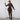 Women Fashion Casual Temperament Striped Printed Mesh Translucent Sexy Long Sleeve Jumpsuit Trousers