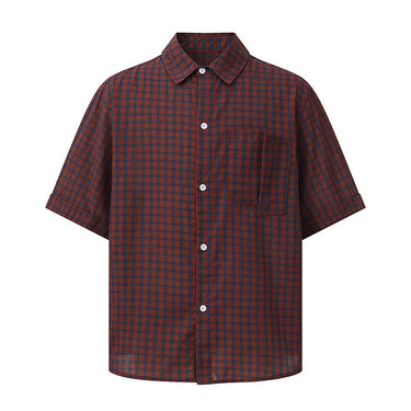 Short Sleeve Shirt for Men Casual Couple's Blouse Jacket