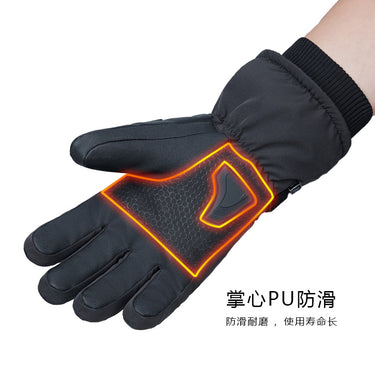 Foreign Trade Electric Heating Gloves with Lithium Battery for Long-Lasting Warmth, Suitable for Winter Outdoor Motorcycle Use, Non-Slip Touchscreen Electric Heating Gloves