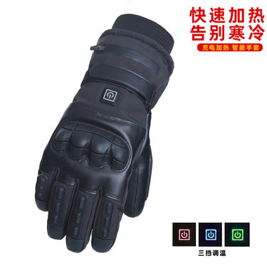 Foreign Trade Electric Heating Gloves with Lithium Battery for Long-Lasting Warmth, Suitable for Winter Outdoor Motorcycle Use, Non-Slip Touchscreen Electric Heating Gloves