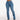 High waisted breasted hip lifted small footed jeans for women