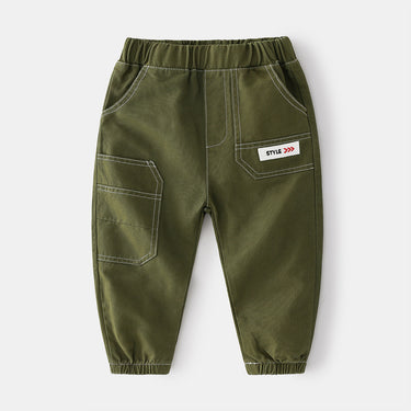 Kids' Mid-rise Spring Casual Cargo Pan