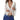 Strap and slit long sleeved V-neck lace top