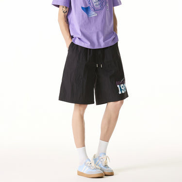 Quick-Dry Sports Shorts for Men Loose  Mid-Length Pants
