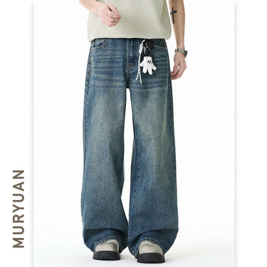 Pants Men Loose Straight Leg Commuter