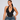 Women's Sequin Rhinestone Decorated Deep Neck One-Piece Swimsuit