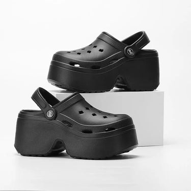 New Chunky Platform  Sandals for Women 2024 Summer Non-Slip Beach Slippers Woman Thick Bottom Eva Wedges Sandles Garden Shoes