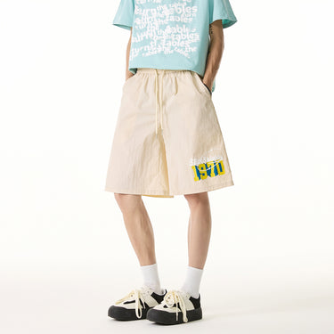 Quick-Dry Sports Shorts for Men Loose  Mid-Length Pants